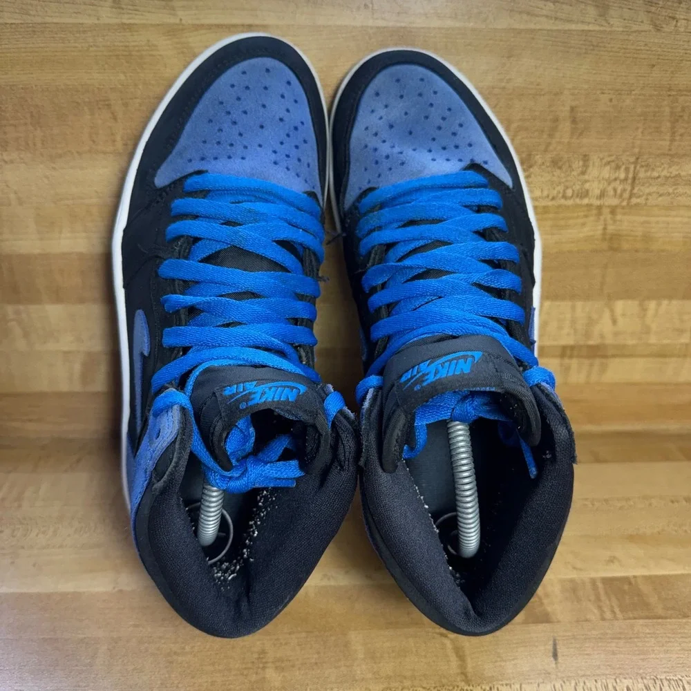 Nike Air Jordan 1 Retro High OG Royal Reimagined Black Blue mens size 8